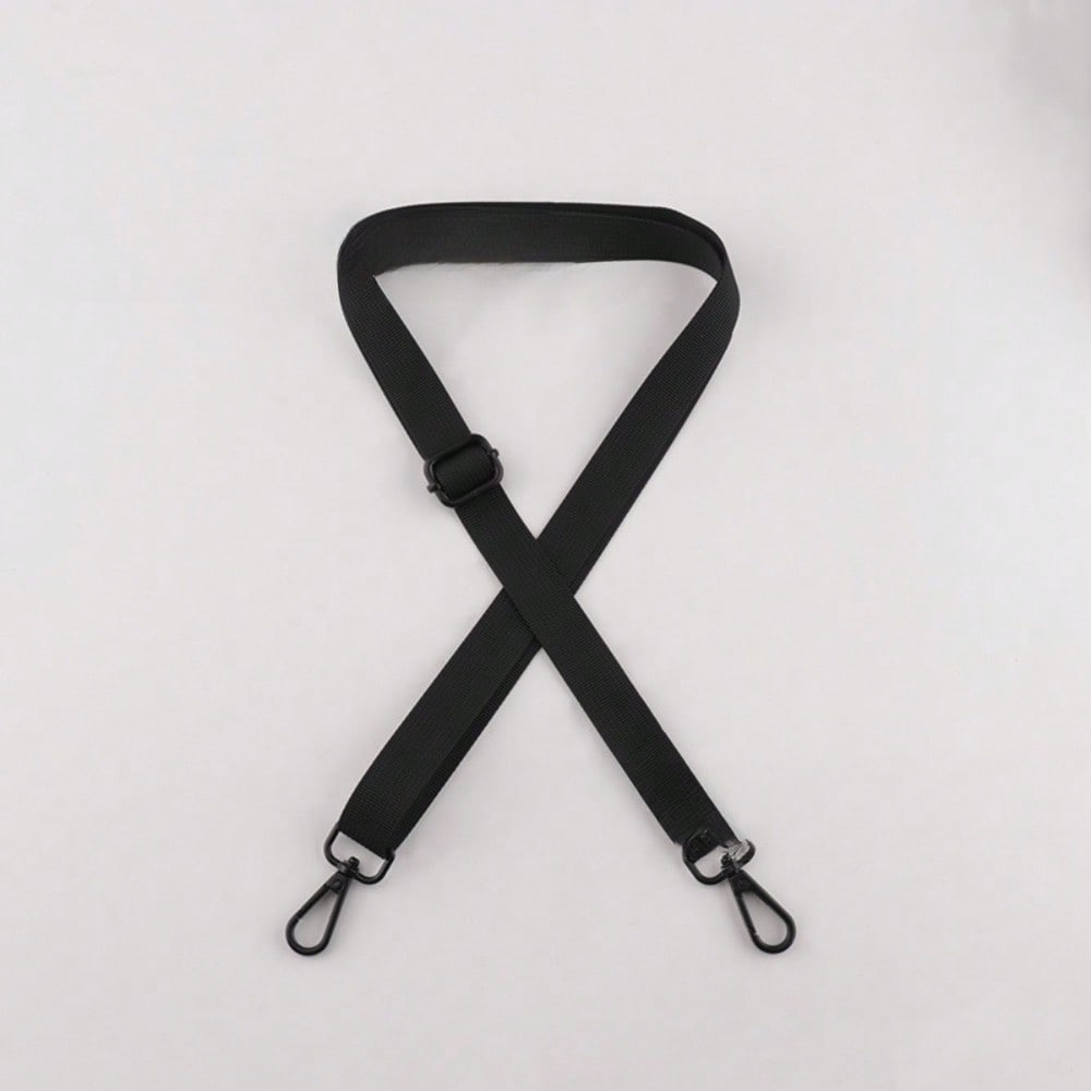 Nouveau bracelet d'épaule pour sac, sangle de sac à dos bandoulière, couleur unie, sacoche polyvalente, sac pour ordinateur portable, accessoire, sangle d'épaule unique Black, multicolore