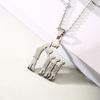 Mom Daughter Family Necklace Stainless Steel Chain Children Kid Silver Color Pendant Necklaces Jewelry Women Mother's Day Gift