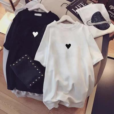 Camiseta de Algodón de Verano para Mujer de Talla Grande 2023 - Manga Corta, Corte Holgado, Ropa de Maternidad