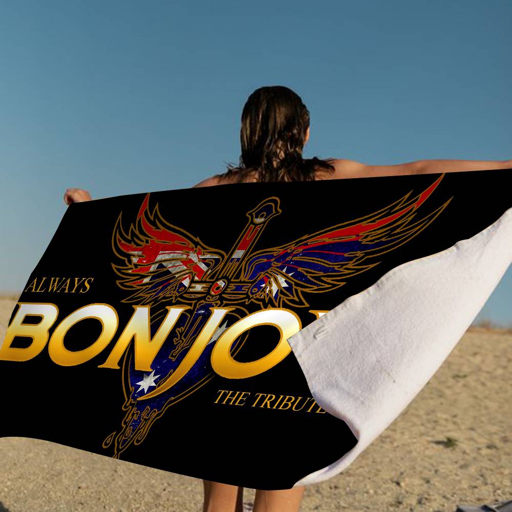Lang Pattong White B-Bon J-Jovi Anime Beach Swimming Towel Soft Absorbent Washcloth Children's Gifts For Kids Travel Camping Gym