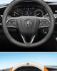 Women's Genuine Leather Steering Wheel Cover for Buick: Excelle, Envision, Regal, LaCrosse, Verano, Excelle GT, GL6, Encore, GL8.