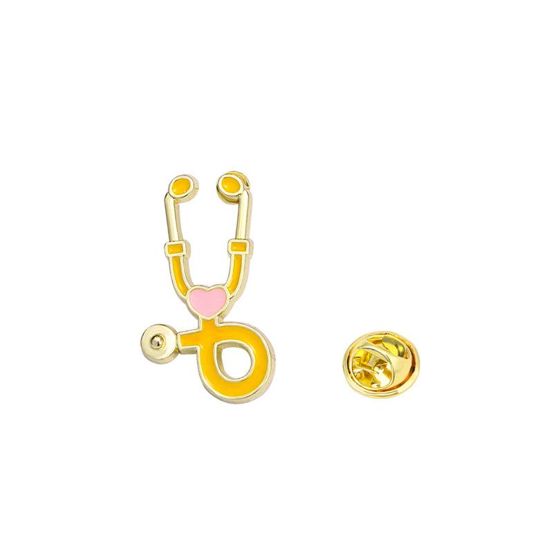 Kolekcja artykułów medycznych Broszka emaliowana Ambulans Strzykawka Stetoskop Odznaka Przypinka Szpitalny Lekarz Pielęgniarka Hurtownia