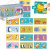 Puzzle Duo Połówki "Mamy I Dzieci" 12 Układanek Zwierzątka Zestaw 300150