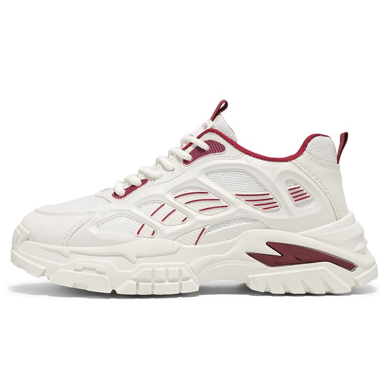 

Универсальные неуклюжие кроссовки для мужчин на толстой подошве, новая трендовая дышащая повседневная спортивная обувь с сетчатой ​​шнуровкой на мягкой подошве 44