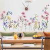 Beautiful Flower Wall Stickers Home Decoration DIY PVC Glass Electrostatic Stickers Home Bathroom Window