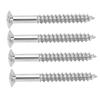 4 Pcs Neck Plate Mounting Screws High Strength Silver Metal Guitar Replacement Screw