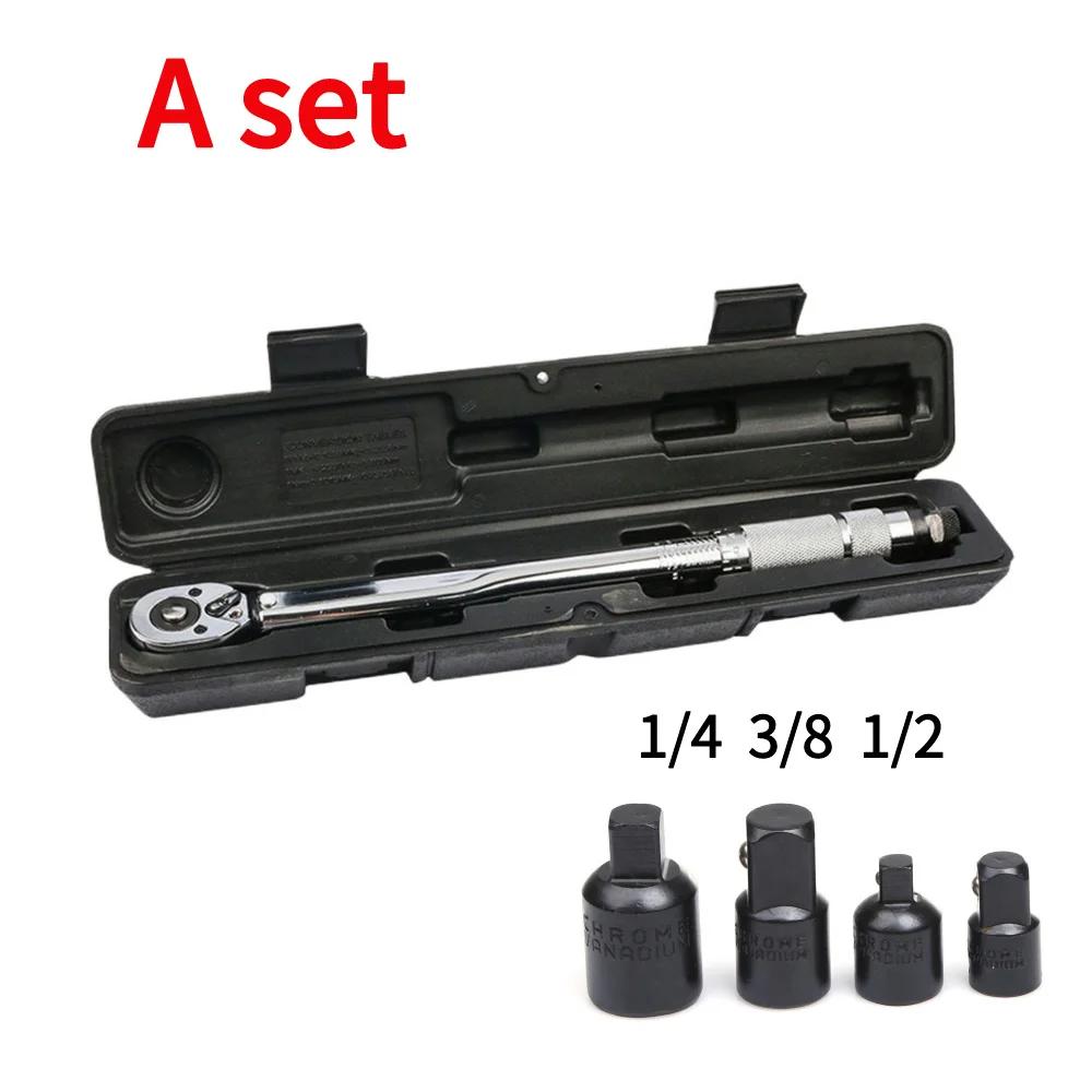 5-60Nm Verstellbarer Drehmomentschlüssel Professionell Vierkantantrieb Umschaltbare Ratsche 3/8'' Antrieb Schraubenschlüssel Handwerkzeug für Auto Motorrad