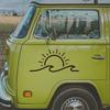 Sun Waves Reflecting Each Other Creative&funny Stickers for Cartoon Fans&lover,high Quality for Car Trucks Motorcycles & Laptops