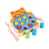 Wooden Fishing Game For Children Aged 3-5 Years Old, Magnetic Toys