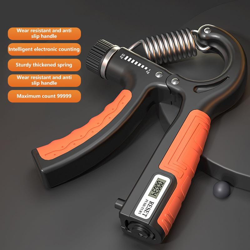 Adjustable Resistance Counting Hand Grip Strengthener  Hand Strength Punching Power for Boxing Recovery Martial Arts Training