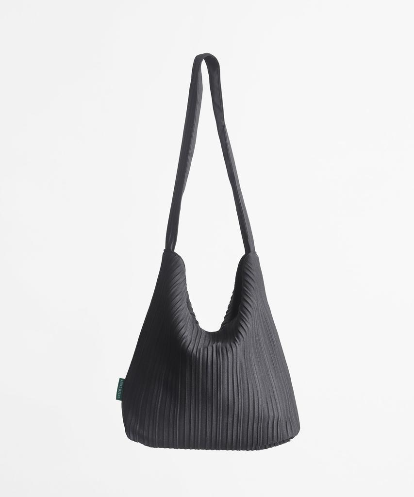 Green Stuff Simple Shopper Bag 62 Random Pleats - Black