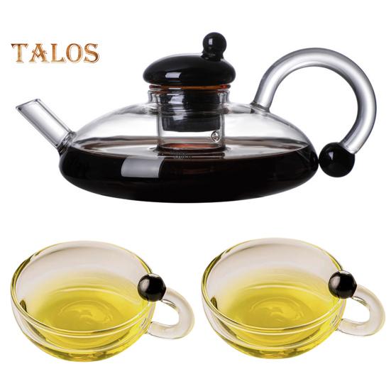 Glass Tea Pot with Removable Tea Brewer Filtration Heat Resistant Glass Teapot for Loose Leaf Tea Stove Microwave Safe BPA-Free Tea Infuser Pitcher