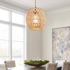 Hanging Lamps, Rattan Chandeliers (excluding Bulbs), 15-foot Plug Power Cord, Wall-mounted Chandeliers, Suitable For Bedrooms And Living Rooms