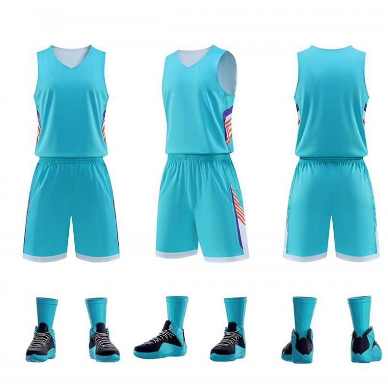 Mens Womens Basketball Jersey Set Quick Dry Breathable Training Uniform Custom Double-Sided Team Sport Wear