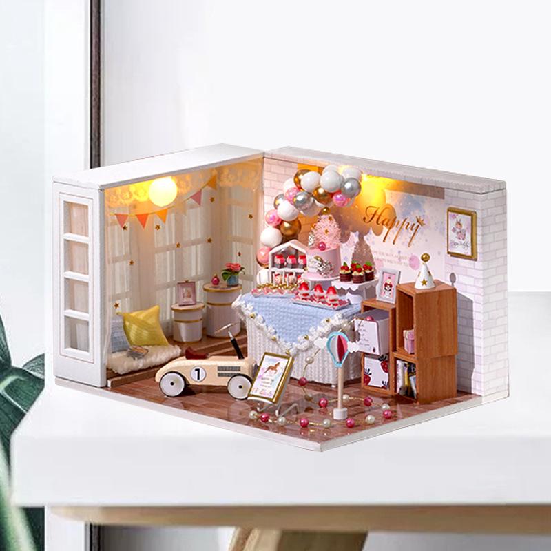 Zhi Qu Wu DIY Домик-игрушка для вечеринки - Идеальный ручной подарок для молодежи Lighting Included