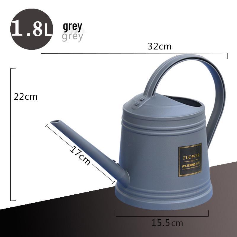 Long-Spout Plastic Watering Can, Imitation Tinplate, for Flowers, Plants, and Vegetables