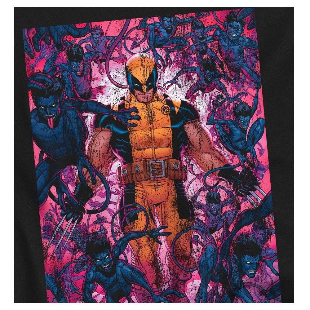 Marvel Unisex Adult Wolverine Nightcrawler T-Shirt