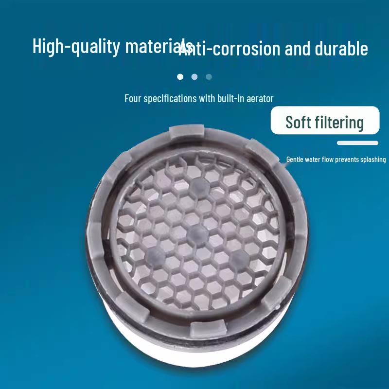 Faucet Spout with Built-in Aerator and Hidden Filter, Includes Disassembly Tool