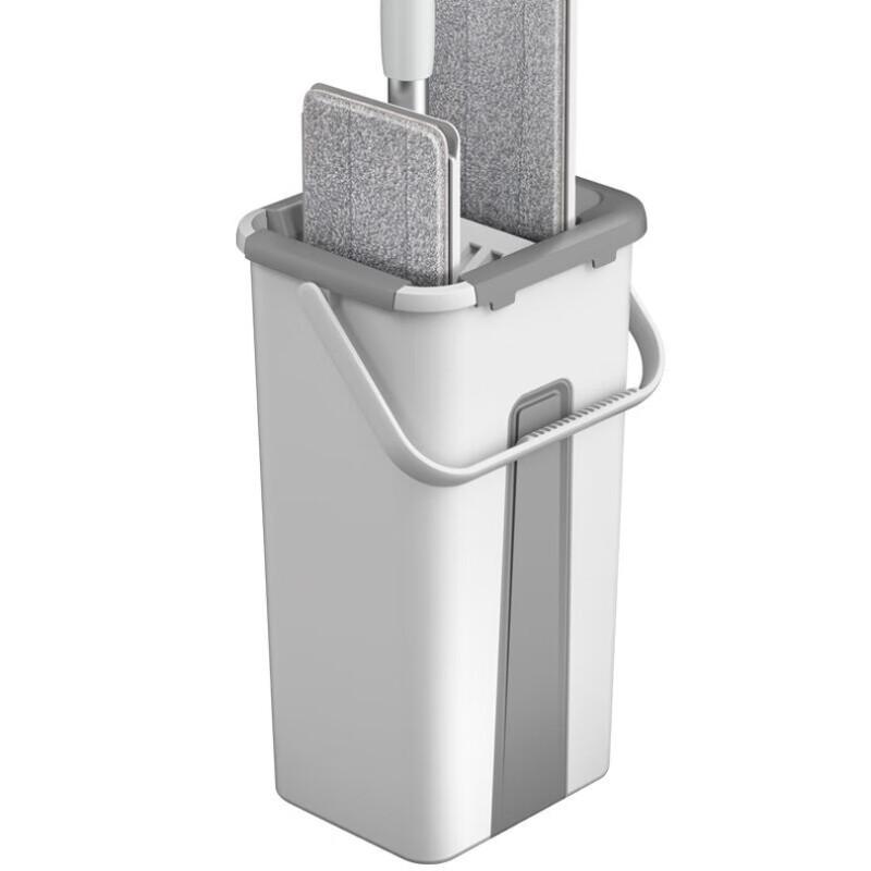 Hands-Free Flat Mop & Bucket Set for Wooden Floors