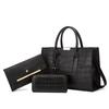 Fashion Crocodile Pattern 3-Piece Handbag Set
