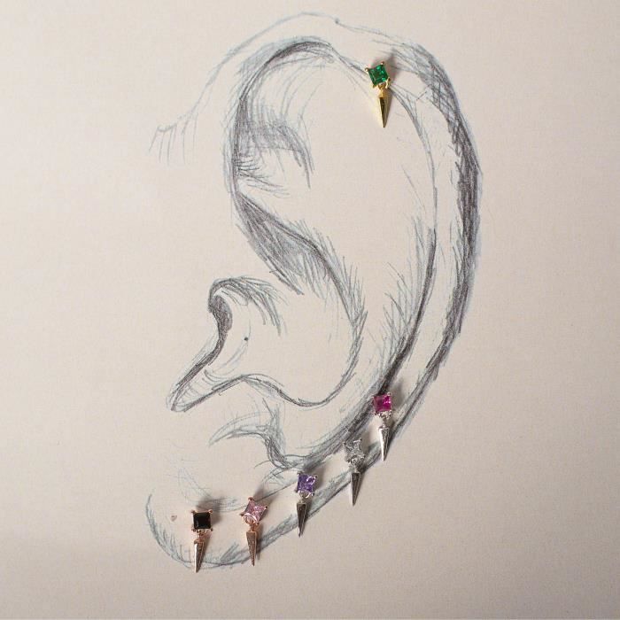 Boucles D'oreilles Skelk Argent 925