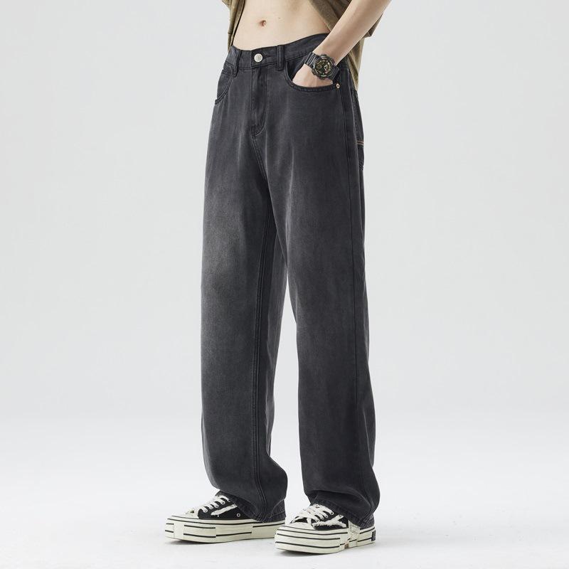 

Tennis Jeans Spring and Summer Loose Straight Slimming Stretch Thin Style Jeans 28