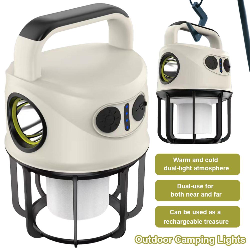 Hanging Tent Light Super Bright Camping Lantern USB Rechargeable 4 Lighting Modes Outdoor Emergency Lamp for Emergency Adventure