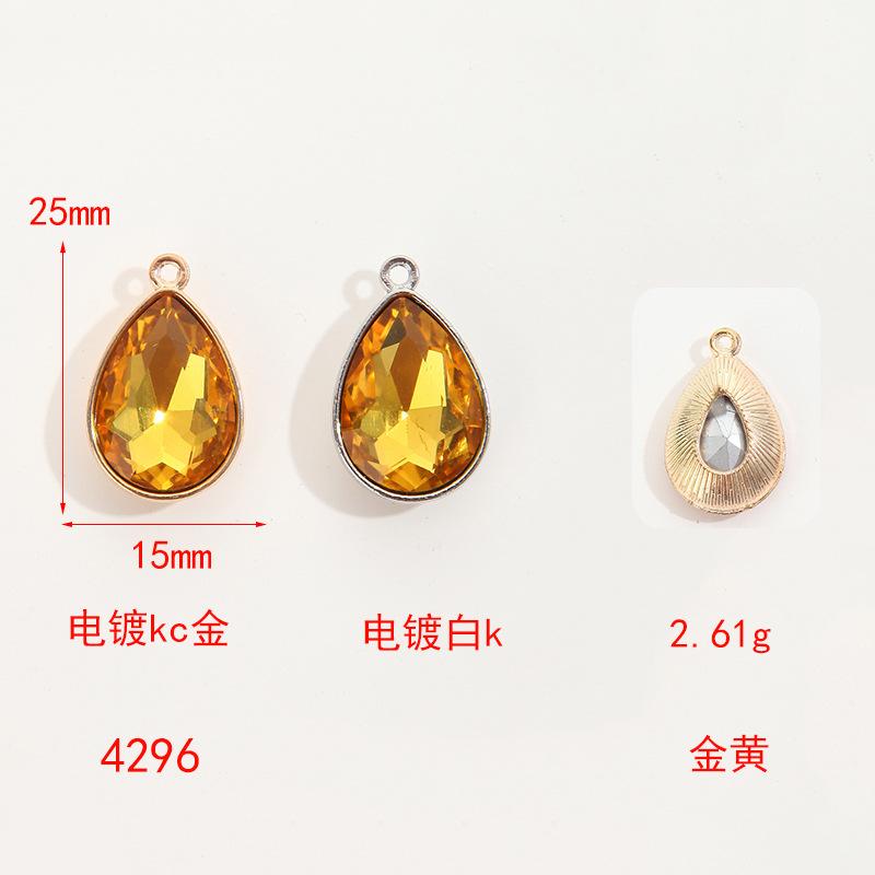 Simple Collarbone Chain Bracelet Alloy Diy Accessories Versatile Handmade Water Drop Pendant Diy Accessories