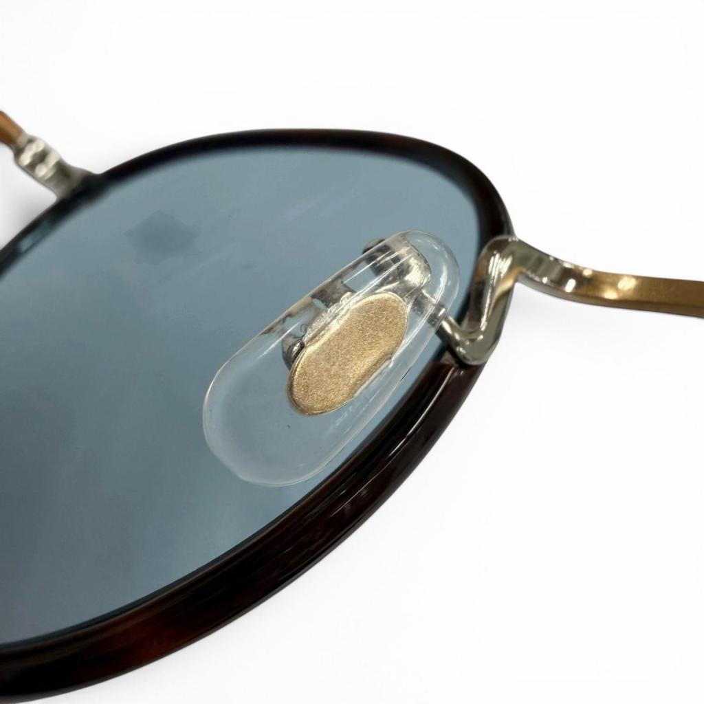 Tolle GARRETT LEIGHT Sonnenbrille Wilson Schildpattmuster Klares Braun Herren Gebraucht