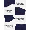 CHARMLEAKS Pantaloncini da bagno da donna Pantaloncini da bagno con spacco laterale Pantaloncini da surf 2 in 1 con tasche sul fondo