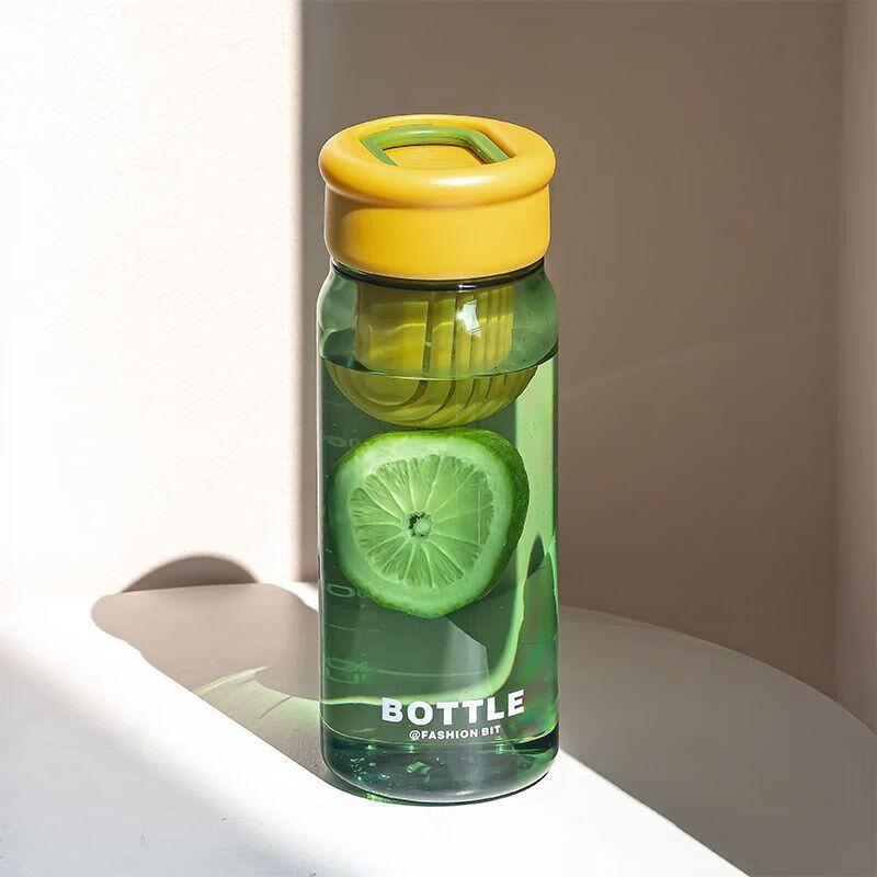 

Portable Plastic Straw Sports Water Bottle