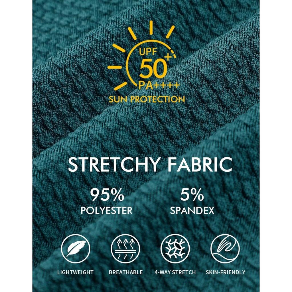 CHARMLEAKS Einteiliger Umstandsbadeanzug mit Rüschen, mäßiger Abdeckung, Badeanzug für Damen, Badebekleidung mit quadratischem Ausschnitt