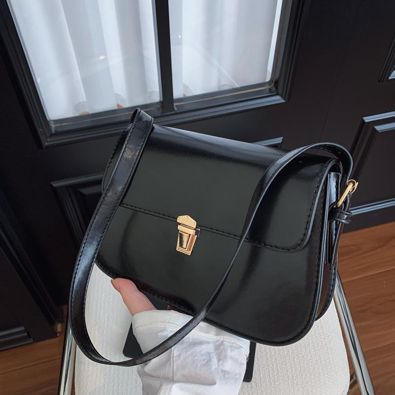 Simple Underarm Bag 2025 Summer New Beautiful Fashion Personality Casual Fashion Solid Color Shoulder Bag Foreign Style Women's Bag
