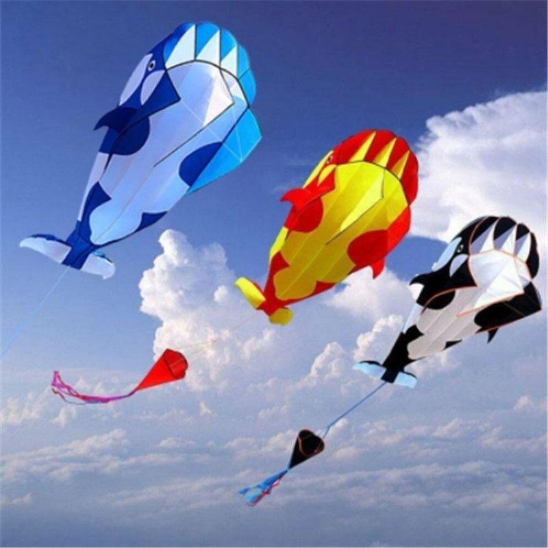 Durable 3d Soft Cartoon Whale Shape Frameless Kite With Fine Workmanship