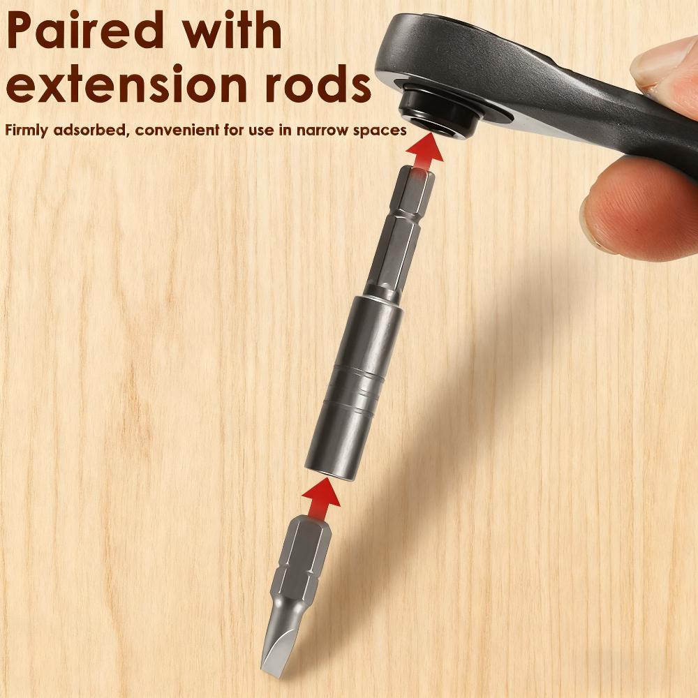 Autoreparaturwerkzeugsatz, Ratschenschlüssel-Stecknuss-Kombinationshülse Reparatur, multifunktionaler rechtwinkliger Schraubendrehersatz