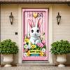 Festive   Easter Decoration   Garden   Colorful   Decorative   Wall Backdrop   Celebration   Bunny Banner   for Outdoor Use