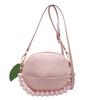 Piccola borsa da donna fresca letteraria 2025 nuova Mori dolce moda colori a contrasto nicchia perline portamanico tracolla piccola borsa rotonda