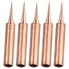 5 Pcs 900M-T Copper Soldering Iron Tips -free Welding Solder Tip 933.907.951  Rework Station Welding Head Soldering Tool