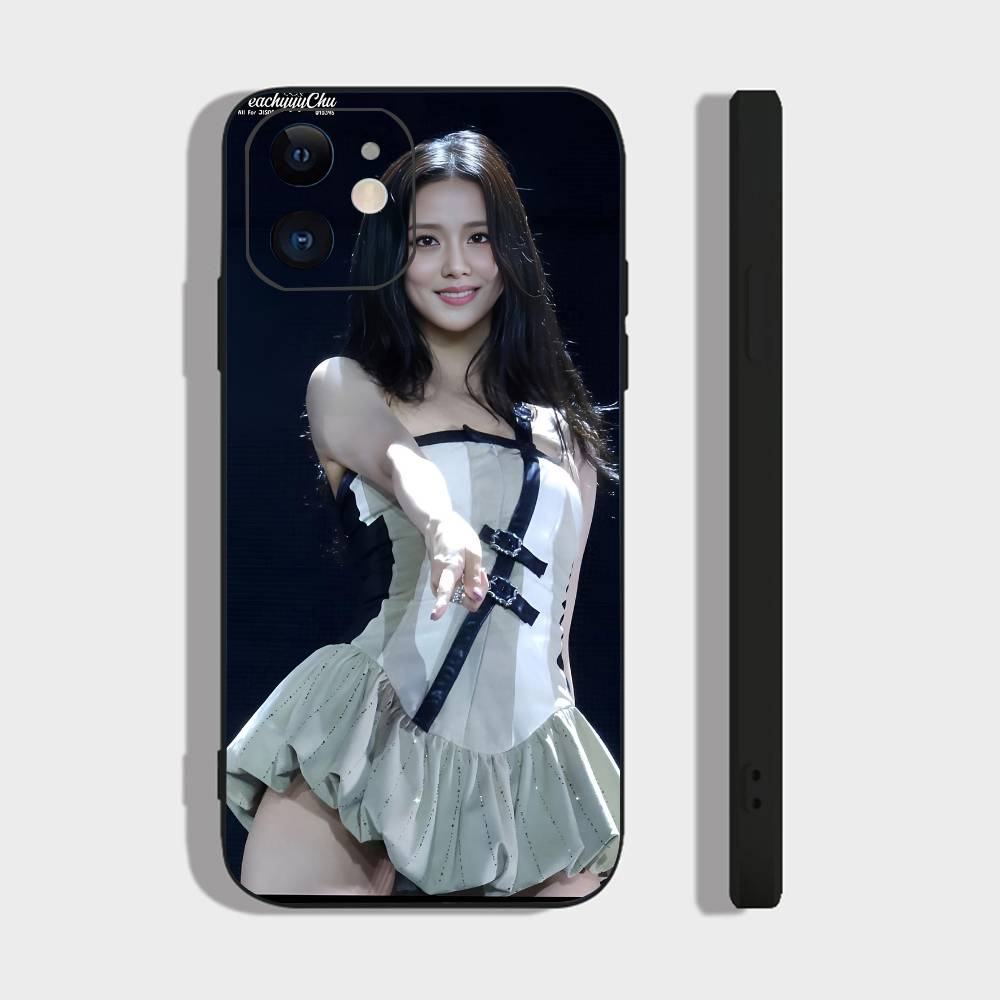 Sexy Girl J-jisoo-s Phone Case For IPhone 17 Air 16 15 14 13 Pro Max 11 12 Black Silicone Cover