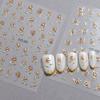 Rose Flower 3D Nail Sticker Accessories Nail Art Decoration Self-Pressing On Manicure Sticker Ladies Manicure Supplies Decal