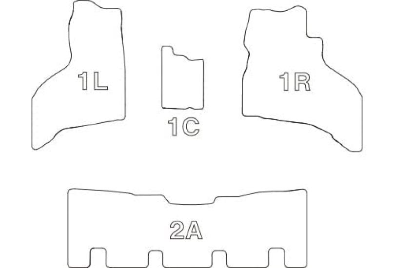 Clazzio Floor Mat 3D Type Set for 1 Hijet Van NEW Rubber Type Black Cargo/Atrai/Samba Van/Pixis R4(2022)/1~ ED-6606 [5EEDB6606K]