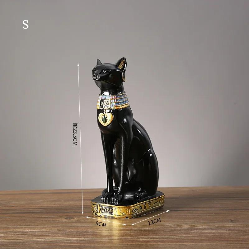 

Ретро египетская кошка модель статуя Бастет смоляные фигурки животных кошек для домашнего декора комнаты аксессуары для интерьера