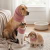 Faux Animal Fur Pet Calming Snood Elastic Plush Pet Warm Scarf Dog Ear Cover  Winter Warm Keeping