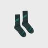 Logo Point Middle Socks_D/Khaki (Men)
