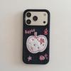 Embroidered Christmas Tree & Snowman Denim Phone Case for iPhone 16/17 Pro Max