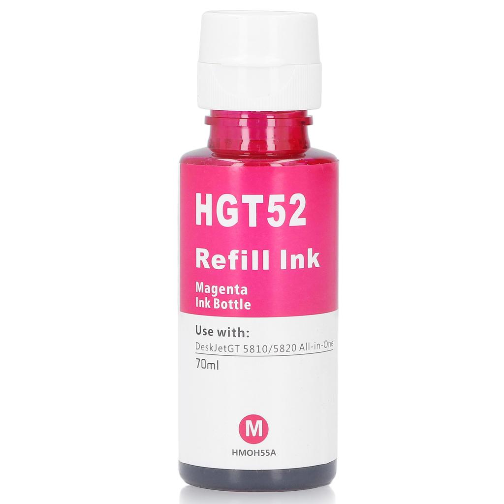 70ML Capacity Refill Ink Bottled Printing Ink Replacement for HP GT5810 5820 Printer Red