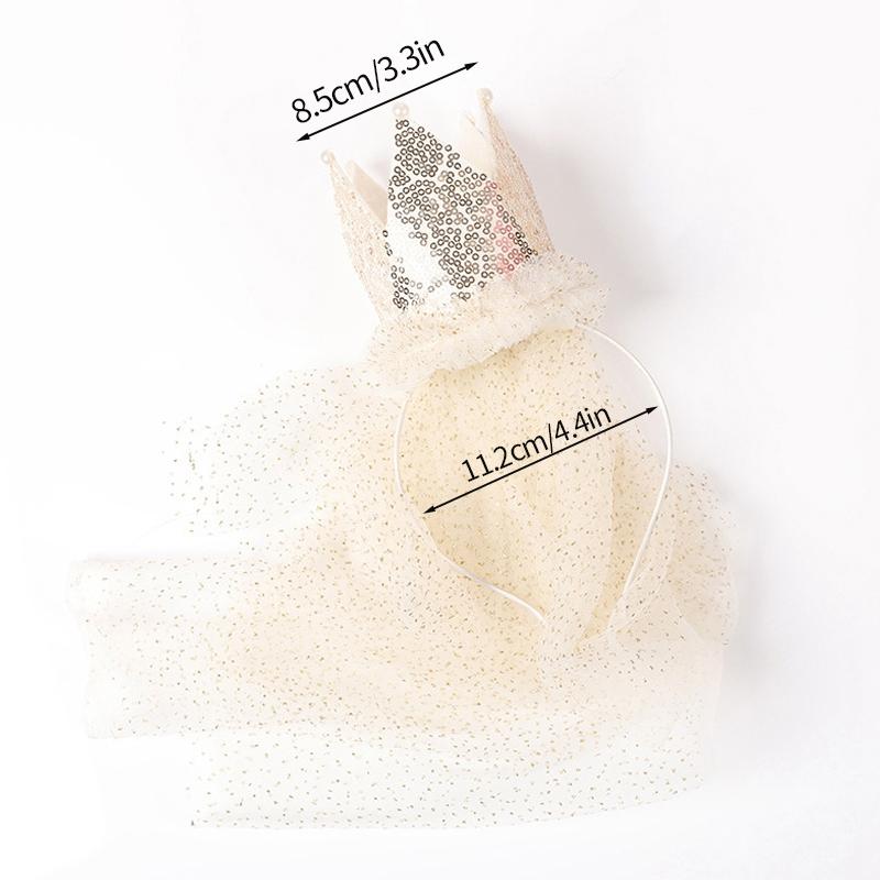 New Birthday Hat 1 2 3 Baby Shower Party Hats for Girls Crown Headband With Lace Children Happy Birthday Decoration Supplies