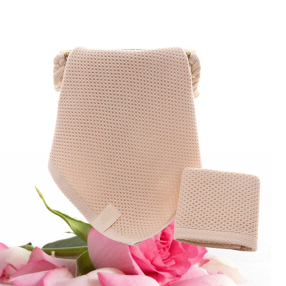 Waffle Weave Pure Cotton Towel Beige 32x32cm Lightweight Ultra Absorbent Multi-Purpose Face Bath бежевый