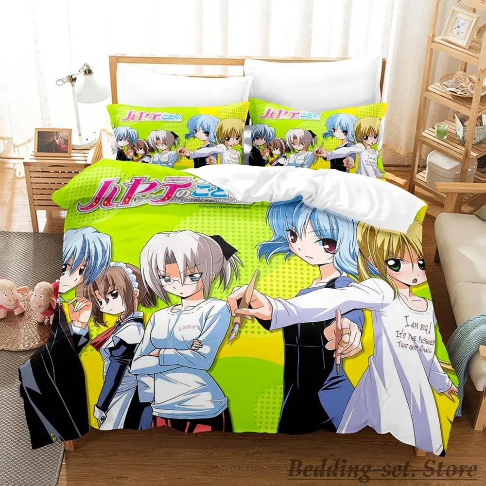 Hayate the Combat Butler Bedding Set Single Twin Full Queen King Size Bed Set Adult Kid Bedroom Duvetcover Sets Anime Bed