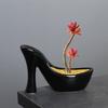 Unique High Heel Shape Flowerpots Ceramic Shoe Shape Plant Pot For Indoor And Outdoor Decors Creative Planting Tool
